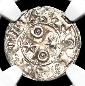 中世のスペイン。アルフォンソ 6 世、10783-1109。シルバー ディネロ、トレド、NGC AU 詳細|WORLD RESOURCE【KING店】