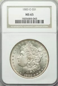 1883-O モーガン シルバー ダラー NGC MS-65|WORLD RESOURCE【KING店】