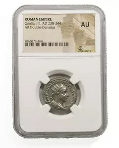 NGC AU ゴルディアヌス 3 世のアントニニアヌス AD238-244 ほとんど流通していない 2 デナリウス｜WORLD RESOURCE【KING店】 101,750円