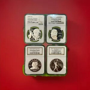 NGC PF 69 Ultra Cameo 認定の記念シルバー プルーフ ドル 4 枚|WORLD RESOURCE【KING店】