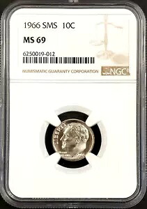 1966 SMS ルーズベルト ダイムは NGC によって MS 69 を認定されました。｜WORLD RESOURCE【KING店】