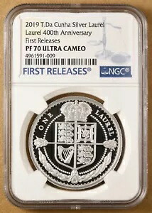 2019 トリスタン ダ クーニャ シルバー ローレル 400th アン「ファースト リリース」 NGC PF 70 Ult Cam｜WORLD RESOURCE【KING店】