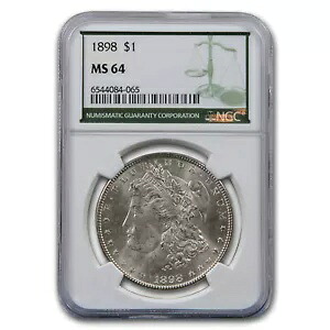 1898 モルガン ダラー MS-64 NGC (グリーン ラベル)|WORLD RESOURCE【KING店】