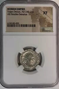 ローマ帝国 トラヤヌス デキウス AD 249 251 AR ダブル デナリウス銀貨 - NGC XF｜WORLD RESOURCE【KING店】