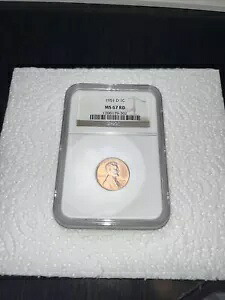 1951 D リンカーン ペニー MS67 RD NGC 認定|WORLD RESOURCE【KING店】
