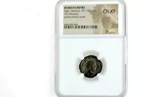 セプティミウス セウェルス ローマ帝国 AR デナリウス 193-211 AD 死後発行 NGC CH XF|WORLD RESOURCE【KING店】
