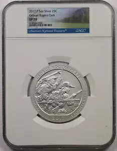 2017 P ジョージ ロジャース クラーク シルバー 5oz 25C SP 70 NGC アメリカ ザ ビューティフル ATB画像