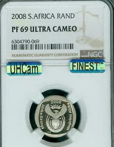 2008 南アフリカ 1 ランド NGC PF69 MAC UHCam 最高級グレード MAC スポットレス *｜WORLD RESOURCE【KING店】