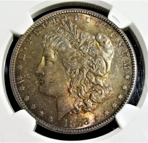 1878-S モルガン ドル 1 MS64 NGC。美しい調色！｜WORLD RESOURCE【KING店】