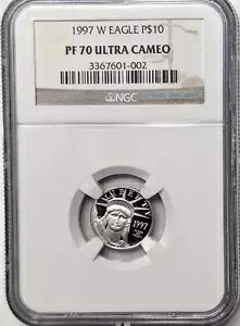 1997 W P$10 1/10 オンス アメリカン イーグル プラチナ プルーフ NGC PF70 115,500円
