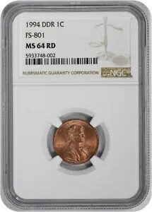 1994 リンカーン セント DDR FS-801 MS64RED NGC｜WORLD RESOURCE【KING店】