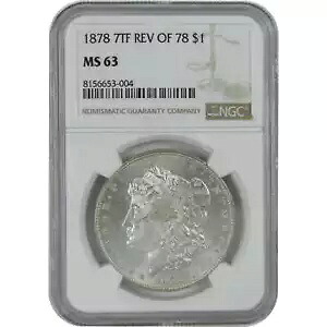 1878 7TF Rev 78 モルガン ドル MS 63 NGC シルバー $1 コイン SKU:I16472｜WORLD RESOURCE【KING店】