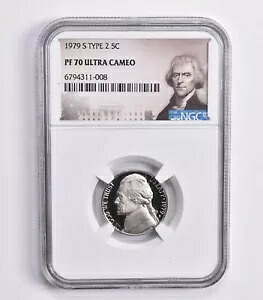 PF70 UCam 1979-S タイプ 2 ジェファーソン ニッケル 5c NGC 特別ラベル｜WORLD RESOURCE【KING店】