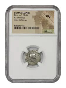 古代ローマ: ティトゥス (AD 79-81) AR デナリウス NGC VG｜WORLD RESOURCE【KING店】