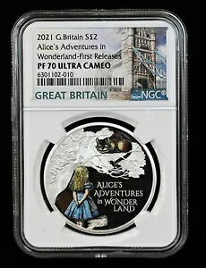 2021 イギリス 不思議の国のアリス NGC PF70 ウルトラ カメオ｜WORLD RESOURCE【KING店】