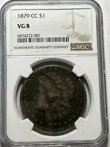 1879 CC モーガン シルバー ダラー NGC VG8 タフ キー デイト｜WORLD RESOURCE【KING店】