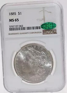 1885 P 1885-P モルガン シルバー ダラー PCGS MS65 (CAC) トーン リバース｜WORLD RESOURCE【KING店】