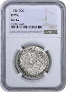 アイオワ記念シルバー ハーフダラー 1946 MS67 NGC|WORLD RESOURCE【KING店】