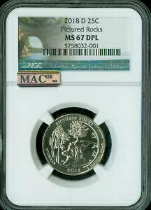 2018 D 写真のロック クォーター NGC MS 67 DPL 2ND FINEST POP 3 MAC スポットレス。｜WORLD RESOURCE【KING店】