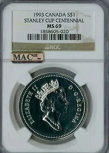 1993 カナダ シルバー ドル NGC MAC MS69 PQ 最高級グレード 非常に希少なスポットレス。｜WORLD RESOURCE【KING店】