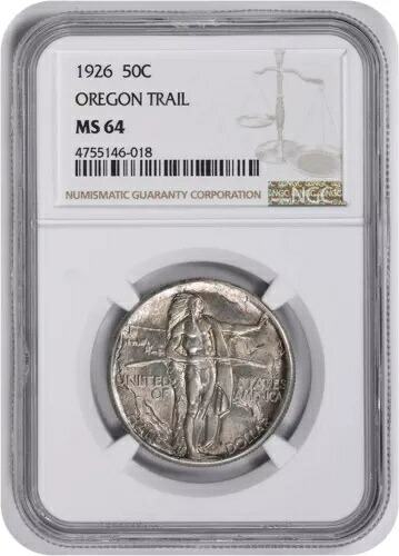 オレゴン記念シルバー ハーフダラー 1926 MS64 NGC|WORLD RESOURCE【KING店】