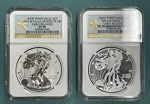 2013-W アメリカン シルバー イーグル 2 コイン セット NGC 70 初期リリース|WORLD RESOURCE【KING店】