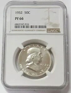 1952年 USA プルーフ フランクリン 50C コイン NGC PF 66｜WORLD RESOURCE【KING店】