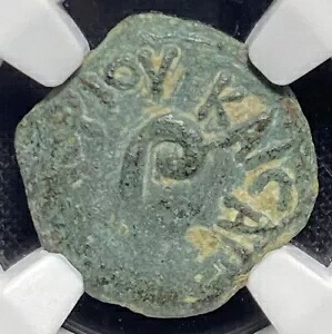 NGC VF 非常に細かいポンティウス ピラト ユダヤ イエス 聖書コイン 26-36 AD 本物のプルタ｜WORLD RESOURCE【KING店】