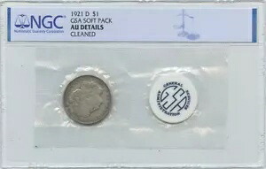 1921-D モルガン ドル GSA ソフト パック S$1 NGC AU 詳細｜WORLD RESOURCE【KING店】