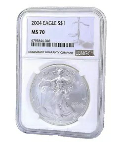 2004 アメリカン シルバー イーグル - NGC MS70|WORLD RESOURCE【KING店】