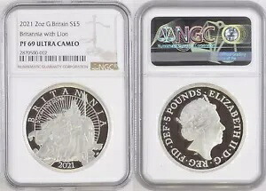 2021 イギリス ブリタニア 2オンス シルバー コイン NGC PF 69 UCAM｜WORLD RESOURCE【KING店】