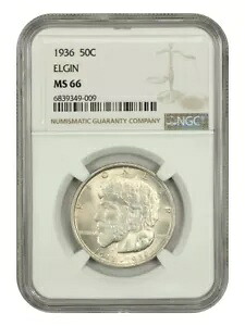 1936 50C エルジン NGC MS66 - クラシック シルバー 記念品｜WORLD RESOURCE【KING店】