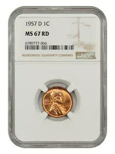 1957-D 1C NGC MS67RD｜WORLD RESOURCE【KING店】 135,300円