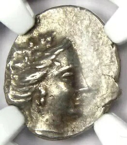 紀元前 200 年のギリシャのエウボエア ヒスティエア AR テトロボル銀貨。認定NGC XF (EF)