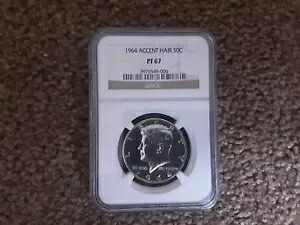 アクセントヘアの美しい 1964 シルバー ハーフダラー。 NGC 定格 PF 67｜WORLD RESOURCE【KING店】