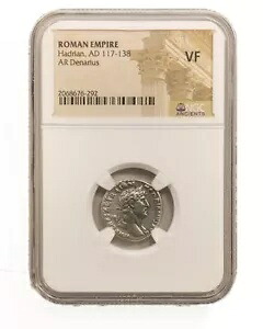 ハドリアヌス銀デナリウス (AD 117-138) - NGC グレード VF - ローマのコイン｜WORLD RESOURCE【KING店】