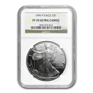 1996-P プルーフ アメリカン シルバー イーグル PF-70 NGC｜WORLD RESOURCE【KING店】