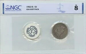 1922-S ピースダラー GSA ソフト パック S$1 NGC VG8｜WORLD RESOURCE【KING店】