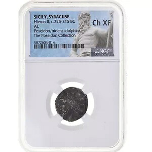 [#1065951] コイン、シチリア島、ヒエロン II、リトラ、紀元前 275 ～ 215 年、シラキュース、グレード、NGC、Ch｜WORLD RESOURCE【KING店】