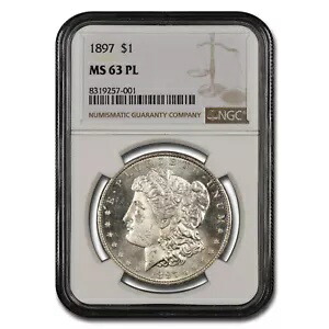 1897 モルガン ドル MS-63 NGC (PL)
