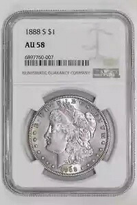 1888-S モーガン ドル NGC AU58｜WORLD RESOURCE【KING店】