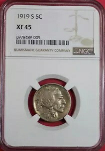 1919-S バッファロー ニッケル NGC XF45｜WORLD RESOURCE【KING店】