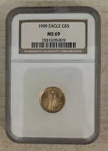 1999 イーグル G$5 MS69 Numismatic Guaranty Corporation｜WORLD RESOURCE【KING店】