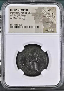 ローマ帝国 - ドミティアヌス - AD 81-96 - AE As - NGC XF - RIC:753｜WORLD RESOURCE【KING店】