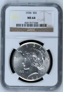 1926 P ピース シルバー ダラー NGC MS-64｜WORLD RESOURCE【KING店】 165,550円