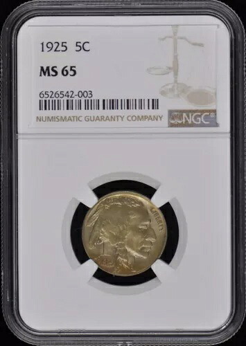 1925 バッファロー ニッケル タイプ 2 5??C NGC MS65|WORLD RESOURCE【KING店】