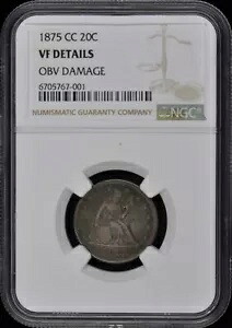 1875-CC 20 セント ピース 20C NGC VF 詳細|WORLD RESOURCE【KING店】