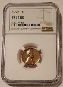 1959 リンカーン メモリアル セント プルーフ PF69 レッド NGC