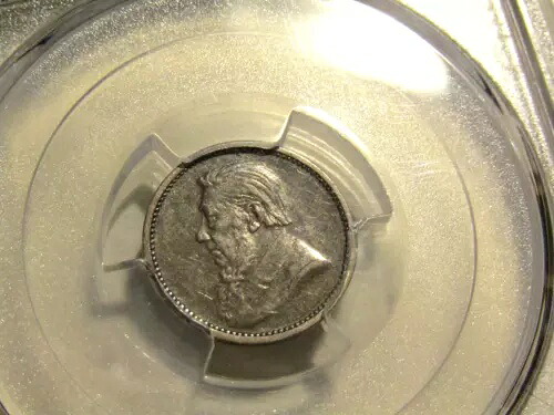 南アフリカ 1892 3 ペンス NGC Au コイン
