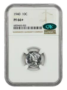 1940 10C NGC/CAC PR66+ - マーキュリー ダイム｜WORLD RESOURCE【KING店】